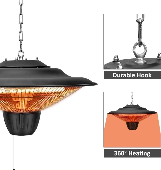 Wall heater with thermostat